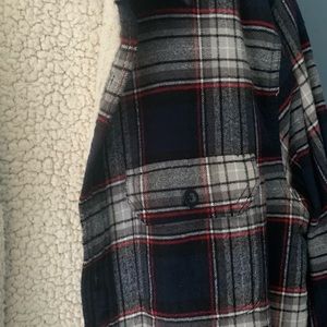 Sherpa Lined Flannel Coat